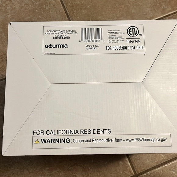 NWT gourmia unused 2qt airfryer! - Picture 6 of 6